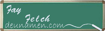 Fay Felch Visitenkarte